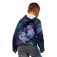 Hawaii Makahiki Turtle Kid Hoodie Spiral Polynesian Tattoo