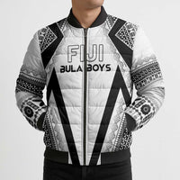 Custom Bula Fiji Football Bomber Puffer Jacket Go Champions - Polynesian Pride