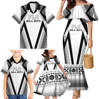 Custom Bula Fiji Football Family Matching Mermaid Dress and Hawaiian Shirt Go Champions - Polynesian Pride