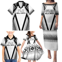 Custom Bula Fiji Football Family Matching Puletasi and Hawaiian Shirt Go Champions - Polynesian Pride