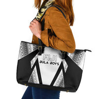 Bula Fiji Football Leather Tote Bag Go Champions - Polynesian Pride