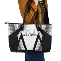 Bula Fiji Football Leather Tote Bag Go Champions - Polynesian Pride
