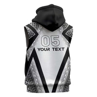 Custom Bula Fiji Football Sleeveless Zip Hoodie Go Champions LT05 - Polynesian Pride