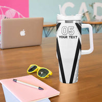 Custom Bula Fiji Football Tumbler With Handle Go Champions - Polynesian Pride