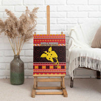 Papua New Guinea Christmas Canvas Wall Art Santa Raggiana LT05 - Polynesian Pride