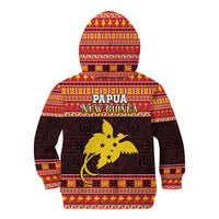 Papua New Guinea Christmas Kid Hoodie Santa Raggiana