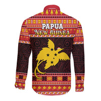 Papua New Guinea Christmas Long Sleeve Button Shirt Santa Raggiana