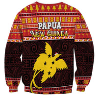 Papua New Guinea Christmas Sweatshirt Santa Raggiana LT05 - Polynesian Pride