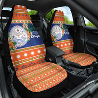 Marshall Islands Christmas Car Seat Cover Marshallese Seal Meddi Kirijmoj LT05 One Size Orange - Polynesian Pride