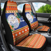 Marshall Islands Christmas Car Seat Cover Marshallese Seal Meddi Kirijmoj LT05 - Polynesian Pride