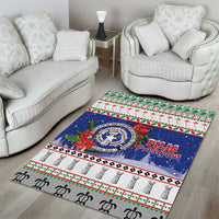 Northern Mariana Islands Christmas Area Rug Poinsettia Filis Pasgua LT05 - Polynesian Pride