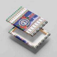 Northern Mariana Islands Christmas Canvas Wall Art Poinsettia Filis Pasgua