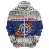 Northern Mariana Islands Christmas Hoodie Poinsettia Filis Pasgua LT05 - Polynesian Pride