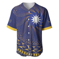 Nauru Angam Day Baseball Jersey Polynesian Tribal Pattern Unique Style - Polynesian Pride