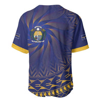 Nauru Angam Day Baseball Jersey Polynesian Tribal Pattern Unique Style - Polynesian Pride