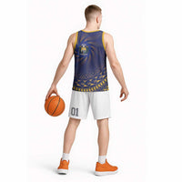 Nauru Angam Day Basketball Jersey Polynesian Tribal Pattern Unique Style - Polynesian Pride