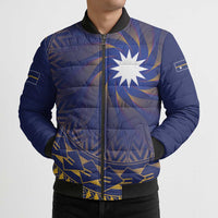 Nauru Angam Day Bomber Puffer Jacket Polynesian Tribal Pattern Unique Style - Polynesian Pride