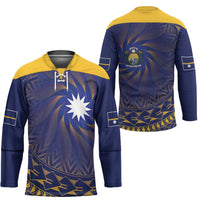 Nauru Angam Day Hockey Jersey Polynesian Tribal Pattern Unique Style LT05 - Polynesian Pride