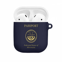 Federated States Of Micronesia AirPods Case FSM Passport LT05 Navy - Polynesian Pride