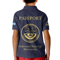 Personalised Federated States Of Micronesia Kid Polo Shirt FSM Passport - Polynesian Pride