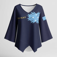 Personalised Federated States Of Micronesia Kimono Sleeve Blouse FSM Passport - Polynesian Pride