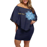 Personalised Federated States Of Micronesia Off Shoulder Short Dress FSM Passport - Polynesian Pride