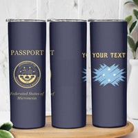 Personalised Federated States Of Micronesia Skinny Tumbler FSM Passport - Polynesian Pride