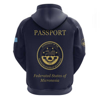 Personalised Federated States Of Micronesia Zip Hoodie FSM Passport - Polynesian Pride
