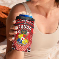 Personalised Tonga Constitution Day 4 in 1 Can Cooler Tumbler 150 Years Jubilee - Polynesian Pride