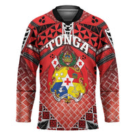Personalised Tonga Constitution Day Hockey Jersey 150 Years Jubilee LT05 Unisex Red - Polynesian Pride