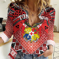 Personalised Tonga Constitution Day Women Casual Shirt 150 Years Jubilee - Polynesian Pride