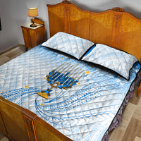 Polynesia Hanukkah Festival Quilt Bed Set With Menorah Polynesian Style LT05 - Polynesian Pride