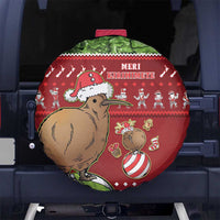 New Zealand Kiwi Christmas Spare Tire Cover Paua Shell Glitter Green LT05 - Polynesian Pride