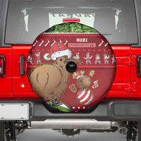 New Zealand Kiwi Christmas Spare Tire Cover Paua Shell Glitter Green LT05 - Polynesian Pride