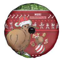 New Zealand Kiwi Christmas Spare Tire Cover Paua Shell Glitter Green LT05 - Polynesian Pride