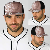 Polynesia Baseball Net Cap Brown Tribal Turtle Floral Pattern - Polynesian Pride