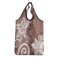 Polynesia Grocery Bag Brown Tribal Turtle Floral Pattern LT05 - Polynesian Pride