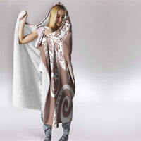 Polynesia Hooded Blanket Brown Tribal Turtle Floral Pattern LT05 - Polynesian Pride