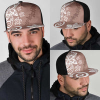 Polynesia Mesh Trucker Cap Brown Tribal Turtle Floral Pattern LT05 - Polynesian Pride