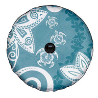 Polynesia Spare Tire Cover Hippie Blue Tribal Turtle Floral Pattern LT05 - Polynesian Pride