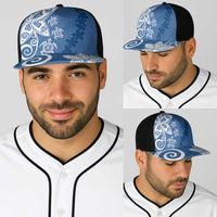Polynesia Baseball Net Cap Blue Tribal Turtle Floral Pattern LT05 - Polynesian Pride