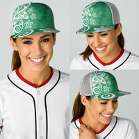 Polynesia Baseball Net Cap Green Tribal Turtle Floral Pattern LT05 - Polynesian Pride