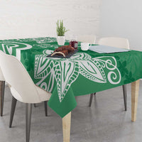 Polynesia Tablecloth Green Tribal Turtle Floral Pattern LT05 - Polynesian Pride