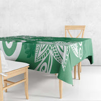 Polynesia Tablecloth Green Tribal Turtle Floral Pattern LT05 - Polynesian Pride
