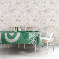 Polynesia Tablecloth Green Tribal Turtle Floral Pattern LT05 - Polynesian Pride