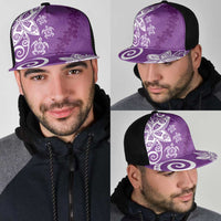 Polynesia Mesh Trucker Cap Purple Tribal Turtle Floral Pattern LT05 - Polynesian Pride