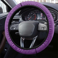 Polynesia Steering Wheel Cover Purple Tribal Turtle Floral Pattern LT05 - Polynesian Pride
