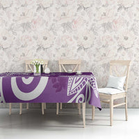 Polynesia Tablecloth Purple Tribal Turtle Floral Pattern LT05 - Polynesian Pride