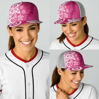 Polynesia Baseball Net Cap Pink Tribal Turtle Floral Pattern LT05 - Polynesian Pride