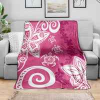 Polynesia Blanket Pink Tribal Turtle Floral Pattern LT05 - Polynesian Pride